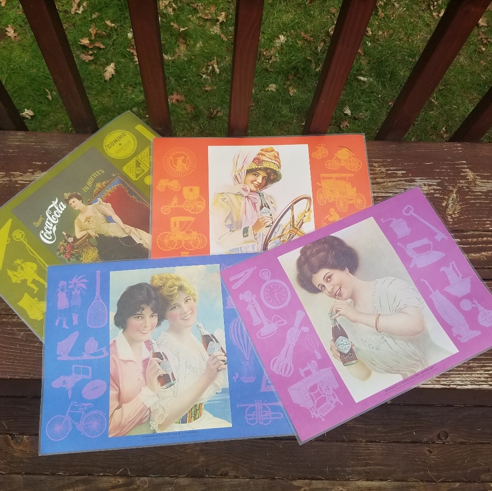 Vintage Coca-Cola Placemats (Set Of 6)